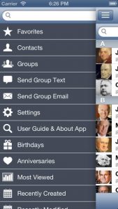 A2Z Contacts iPhone App