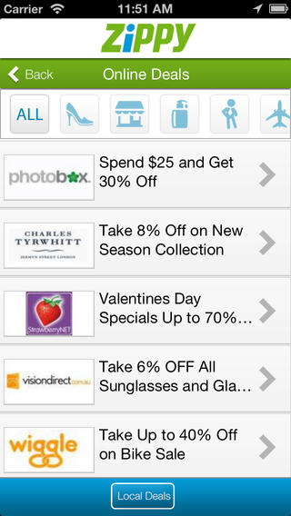 Zippy Australian coupon app