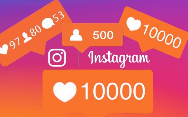 An image of instagram likes and followers.